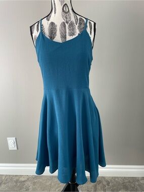 tea n rose Teal Blue Mini Dress